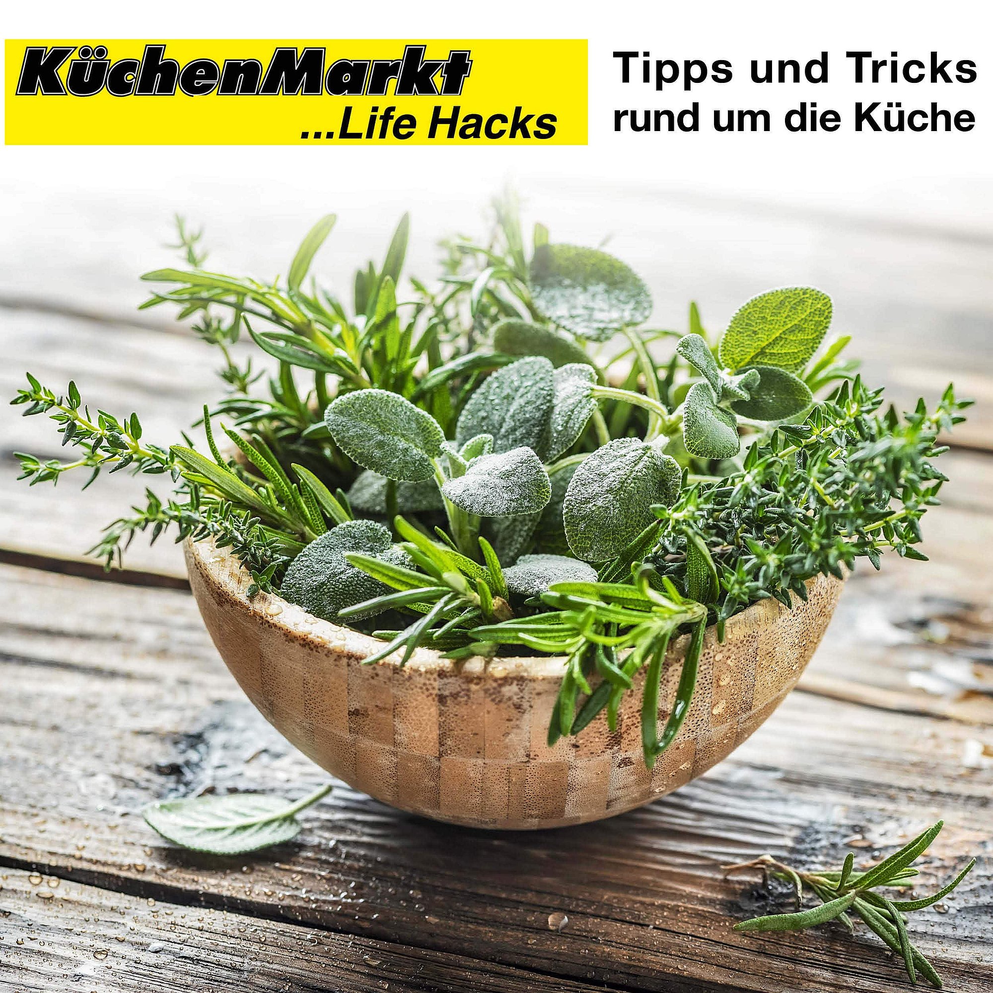 KüchenMarkt Life Hack Kräuter firsch halten