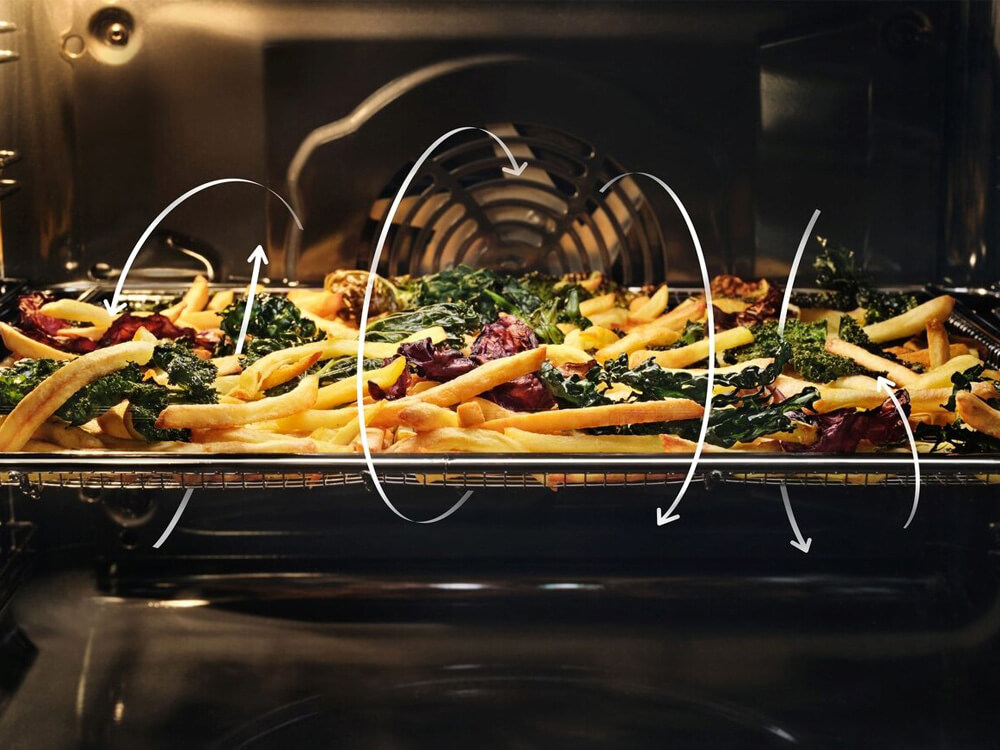 AEG AirFry-Blech im Backofen – Luftzirkulation für knuspriges Gemüse und Pommes