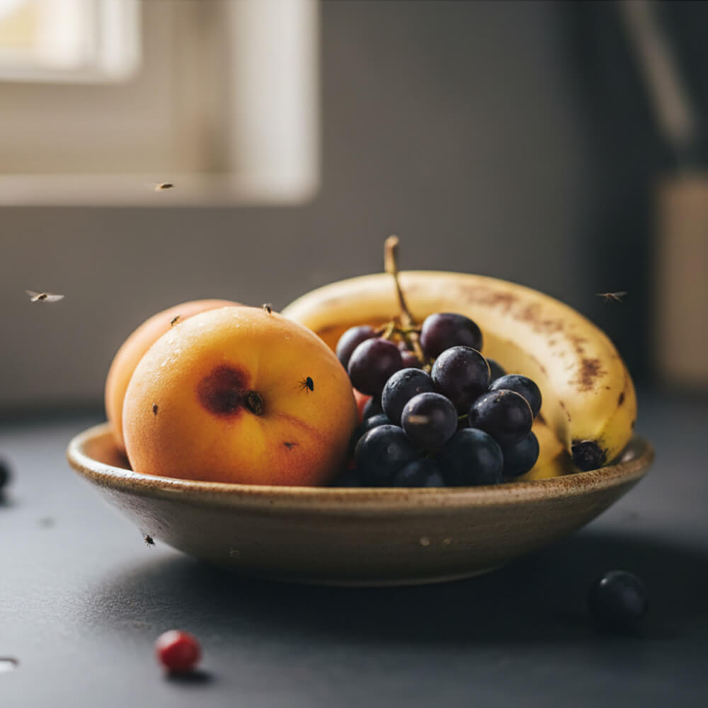 Überreifes Obst – häufige Brutstätte für Fruchtfliegen in der Küche